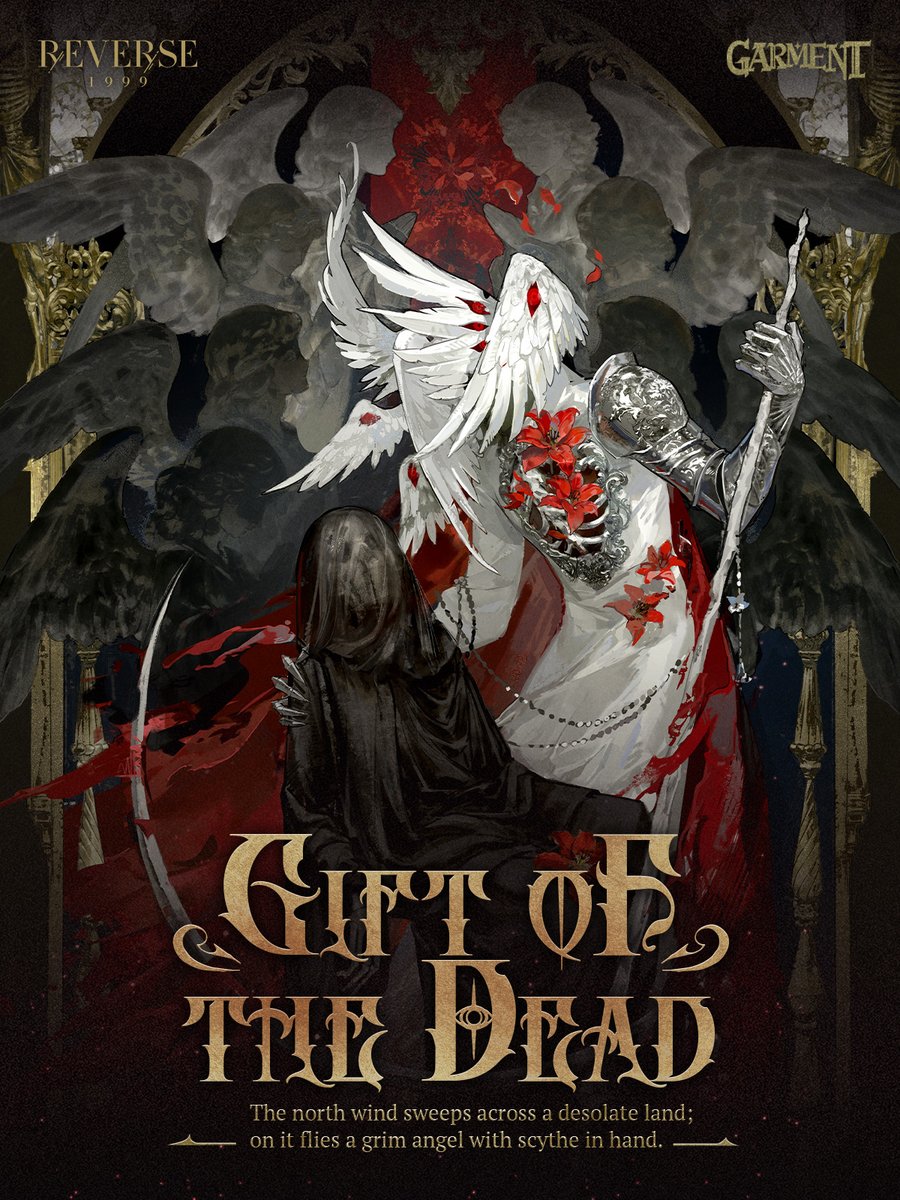 Reverse1999_GL's tweet photo. Charon Garment | Gift of the Dead

The north wind sweeps across a desolate land; on it flies a grim angel with scythe in hand.

3rd Anniversary Version— Version 3.7 On Another's Sorrow will be available on August 13th on Mobile and PC. https://t.co/nFPztHprYZ