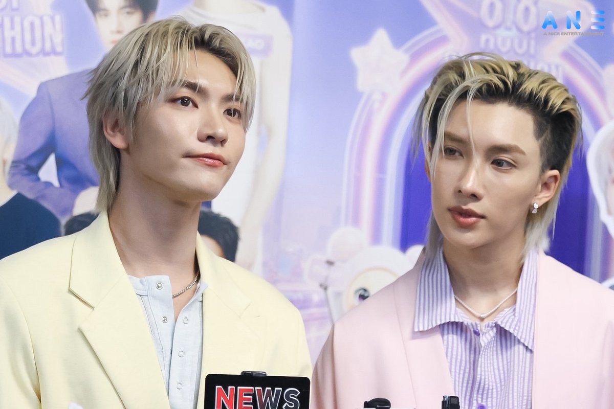 ANiceEnt's tweet photo. “บอส -โนอึล” ช่วงสัมภาษณ์สื่อ ก่อนเริ่มงาน “ NUUI STARATHON 8.8”  ✨

BOSSNOEUL NUUI LIVE
#NuuiWorldxBossNoeul
#BossNoeul #BoNoh 
#Bosschaikamon 
#Noeulnuttarat https://t.co/uIYjEgCRMZ