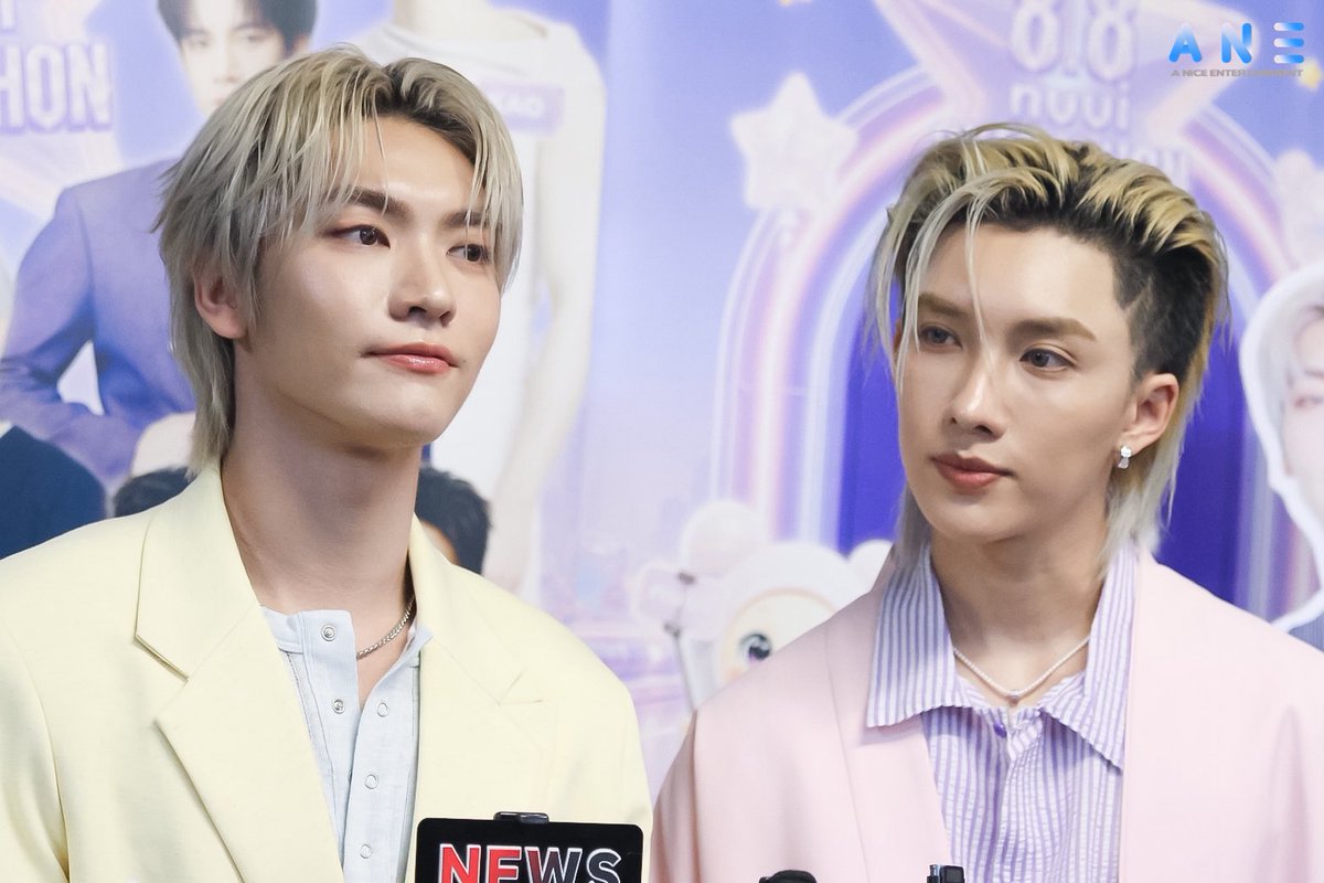 ANiceEnt's tweet photo. “บอส -โนอึล” ช่วงสัมภาษณ์สื่อ ก่อนเริ่มงาน “ NUUI STARATHON 8.8”  ✨

BOSSNOEUL NUUI LIVE
#NuuiWorldxBossNoeul
#BossNoeul #BoNoh 
#Bosschaikamon 
#Noeulnuttarat https://t.co/uIYjEgCRMZ