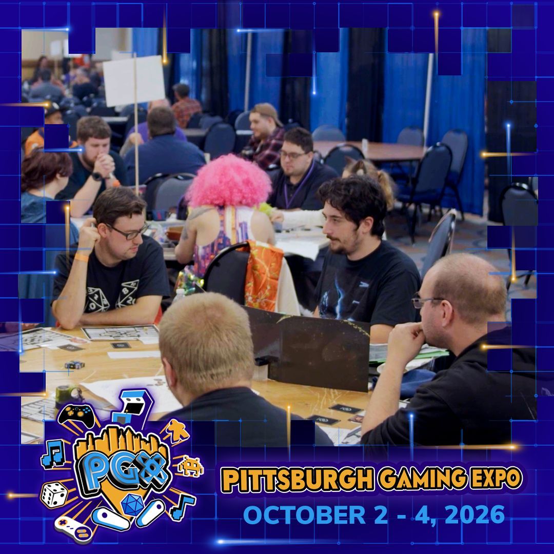 PGX_PghGameExpo's tweet photo. The TTRPG room is packed with adventure.
Every table has a different story unfolding, from wild dice rolls to big character choices and those moments where the whole group leans in.
Get your badges now:
https://t.co/74QylCr10H
#PGX #PittsburghGamingExpo #TTRPG #TabletopGaming https://t.co/EJQaZYJqlI