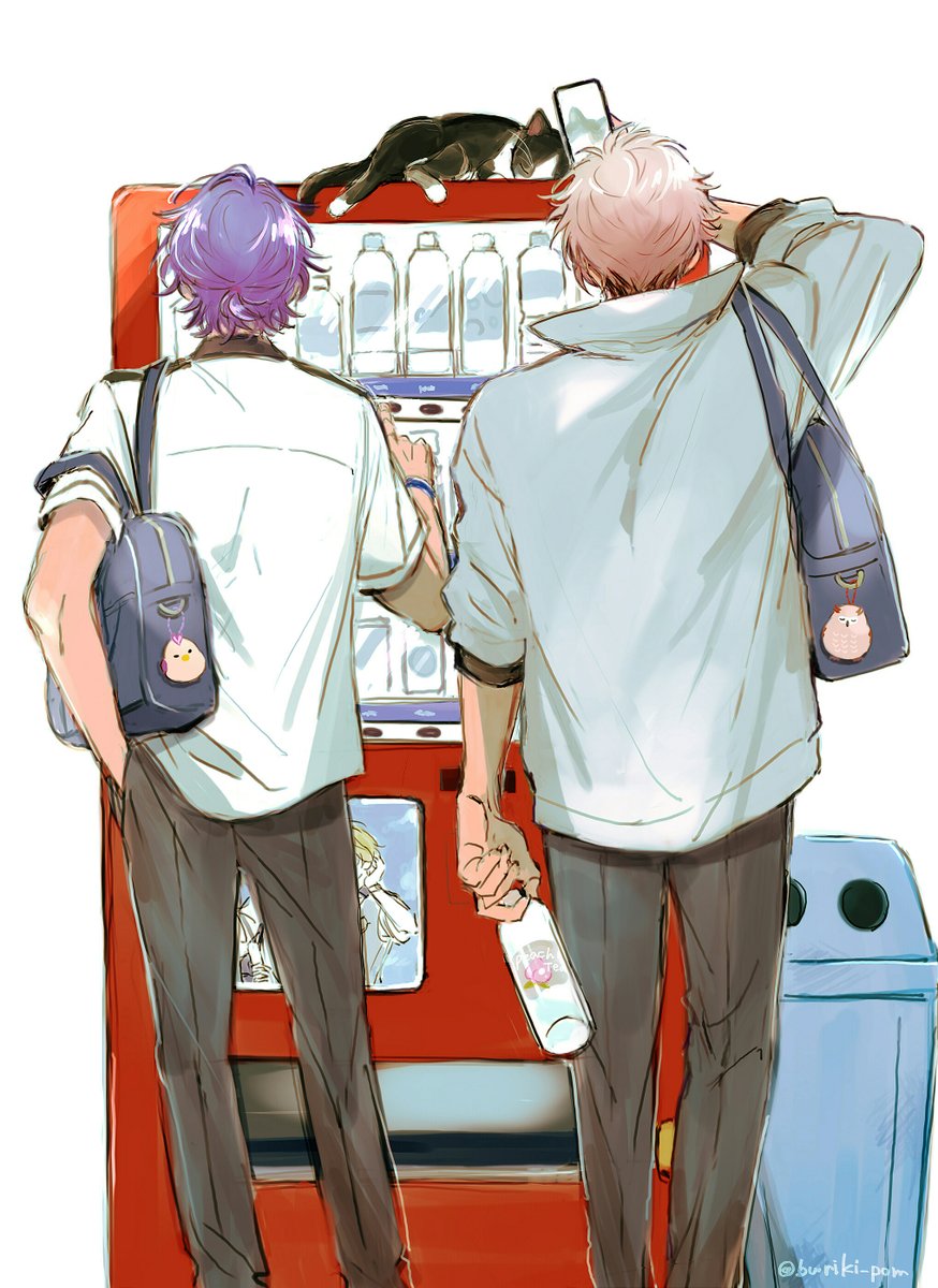 buriki_pom's tweet photo. 一度は自販機と並んでるの描きたいと思って100年ぐらい経った https://t.co/C4KQzOQdFM