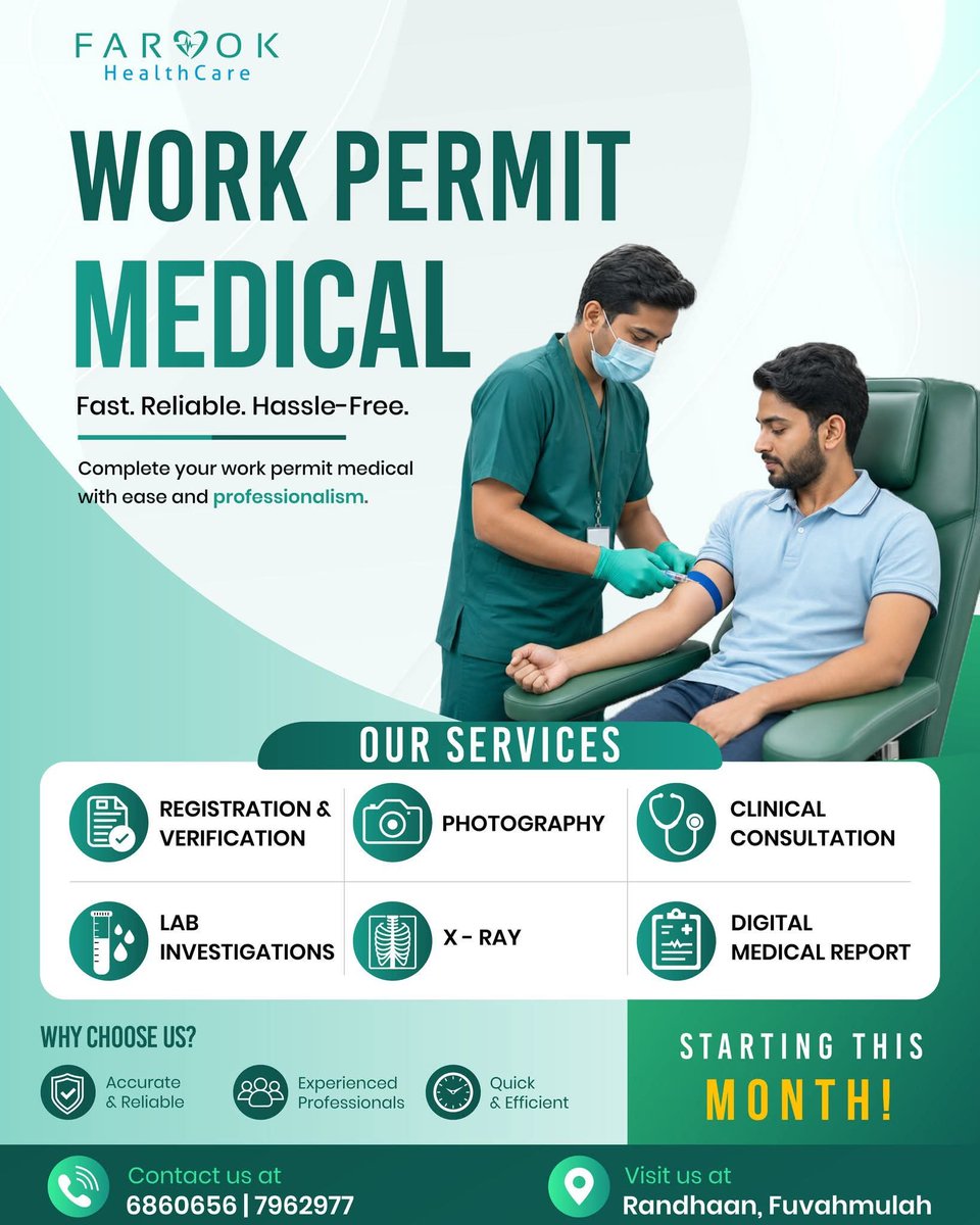 FarookHCare's tweet photo. Starting this month 
#farookhealthcare
#fuvahmulah https://t.co/Tou1IbxRjx