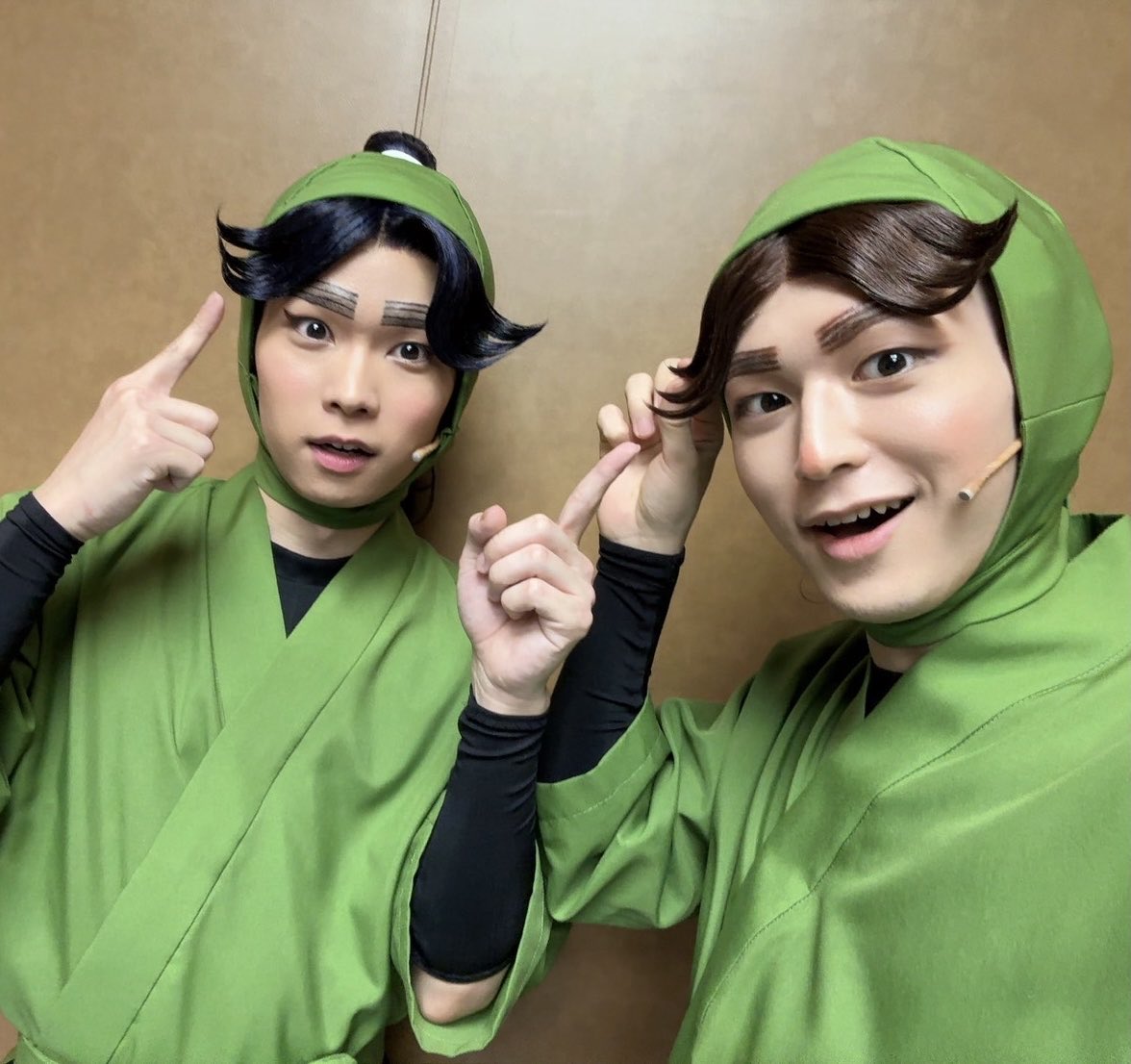 canon_abe's tweet photo. 本日も終演しました！
ご観劇いただきました皆さま、ありがとうございました！
東京公演も残り5公演！
引き続き一公演一公演、大切に務めさせていただきます！
明日も劇場でお待ちしております！

イマサラダケド、コレ、カミノケ、オナジ、オソロイ、イロチガイ、ナカマ、ナカヨシ☺︎☺︎

#忍ゲキ https://t.co/sIw65txR3s