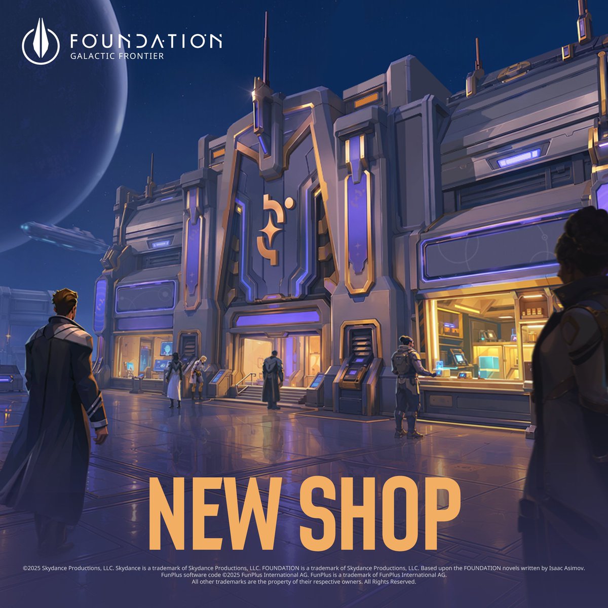 FoundationGF_EN's tweet photo. 🚛 NEW FEATURE: Renewal Shop is Coming! ♻️
Got extra materials piling up in your backpack? It's time to turn your surplus into rewards!

🔓 How to unlock the Renewal Shop?
The conversion system will become available on servers that have been open for at least 5 weeks.
Renewal Shop will unlock when players obtain a Loopback Token for the first time.

🔄 Which resources can be converted?
Flagship Components, excess Flagship Blueprints, and Oath Crystals will be added to the conversion system.
Flagship Blueprints and Legendary Oath Crystals can be converted and used to redeem items in the shop.

🛒 Spend your Loopback Tokens in the Shop to redeem valuable items, including:
- Appearance Token
- Kill Effect
- Plus more items refreshed weekly and monthly!
Start clearing out your inventory and make every extra item count! ♻️

#FoundationGame #FGF #GalacticFrontier #SciFiGaming #SpaceAdventure