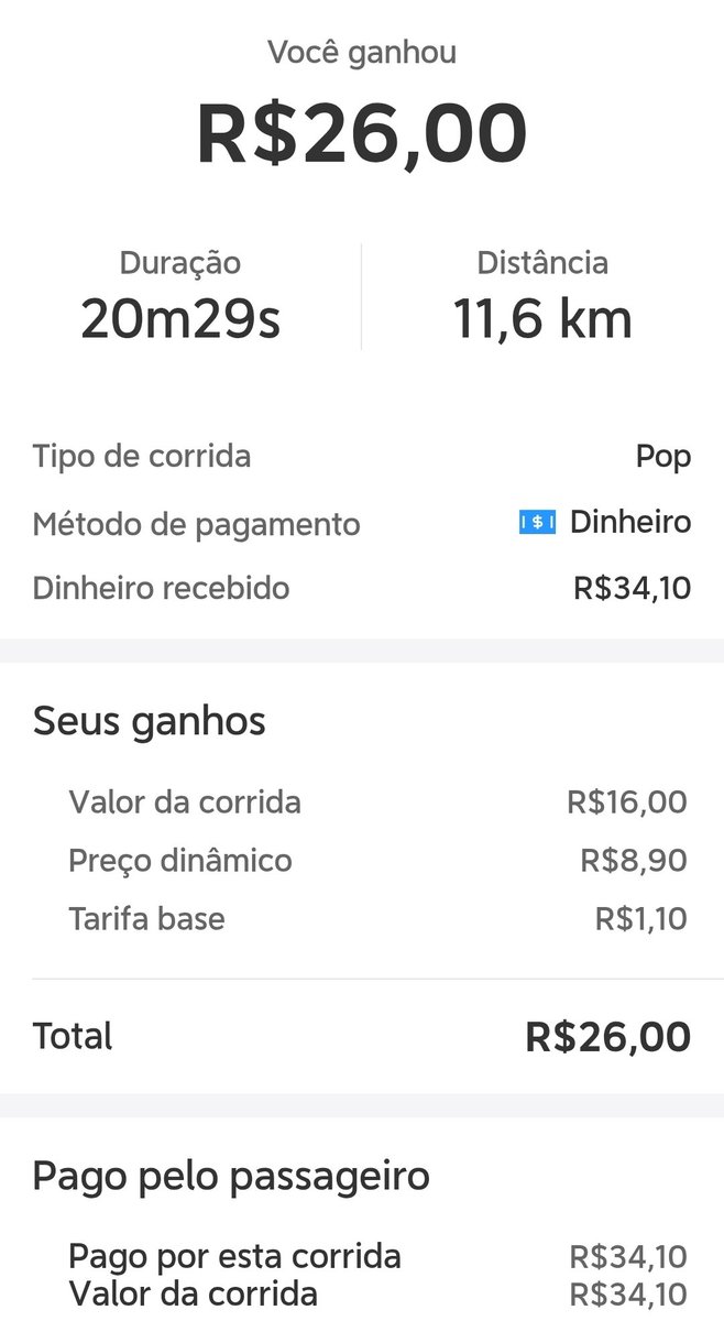 VladeBaltazar's tweet photo. @voude99 trabalhar de graça 99 é  isso mesmo?.....Duas corridas que paguei para trabalhar? Paguei para levar e buscar? https://t.co/FbUDmROxMH