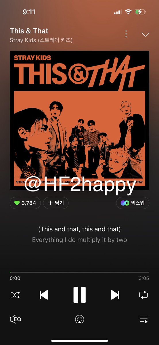 HF2Happy's tweet photo. Melon 21시

#StrayKids #스트레이키즈
#THIS_AND_THAT
#This_and_That_BurningTime https://t.co/bHv55fG7tY