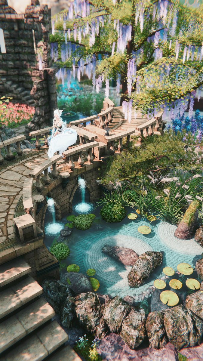 cerise_xiv's tweet photo. Retirement is quite nice 🩵

#gposers #WaveCrownFlourish #ffxixhousing #ff14housing https://t.co/A6dUfwz9Yv