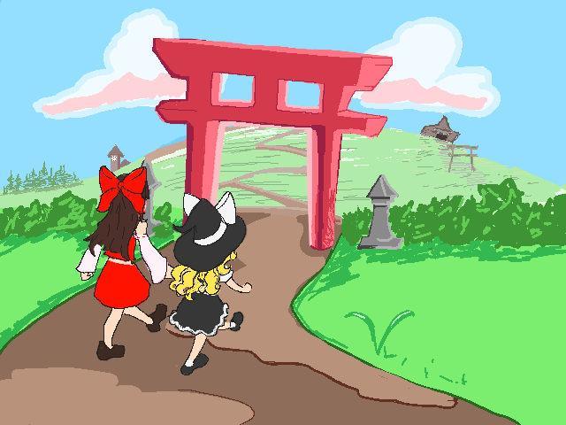 AMegalodon235's tweet photo. nice of Yukari to invite us over for a picnic gay Marisa https://t.co/ZkyvjnAxCI