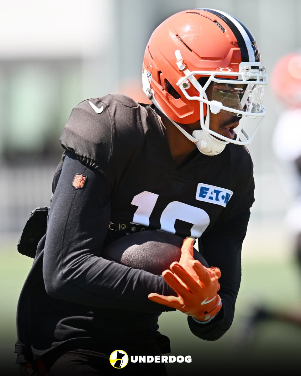 UnderdogNFL's tweet photo. Denzel Boston, KC Concepcion "clearly" Browns most gifted WRs, per @AkronJackson. https://t.co/e1tQILk272