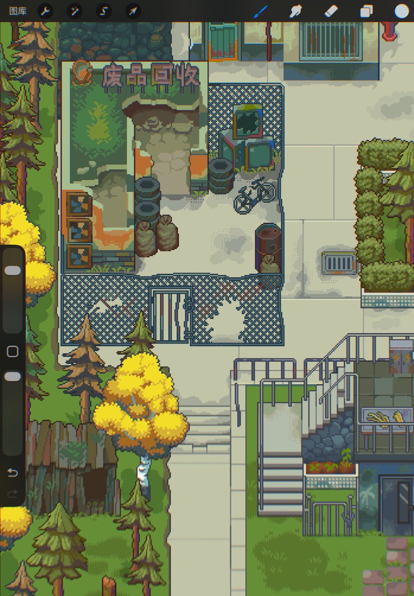 ZHUIH7's tweet photo. 废品回收站
#pixelart https://t.co/6WnngKv0SL