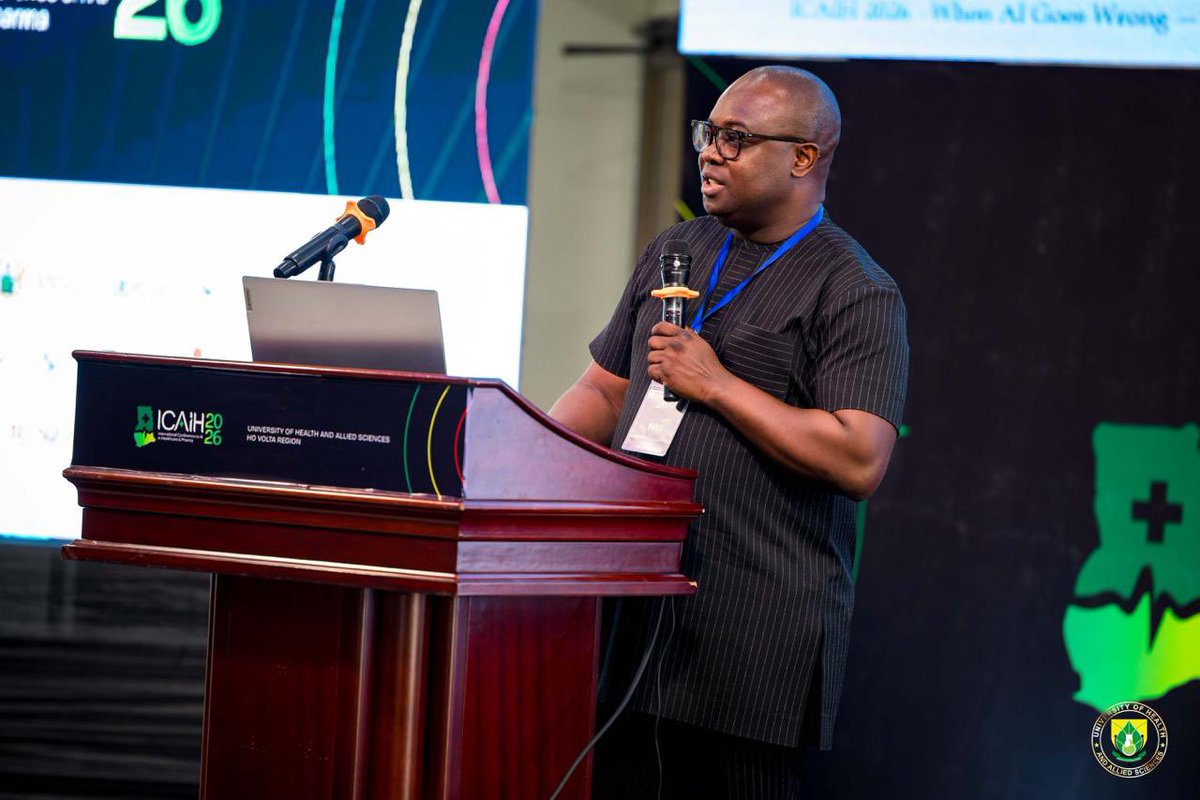 sbessien's tweet photo. Honored to have spoken at #ICAIH2026 at UHAS on “When AI Goes Wrong: Legal Perspectives on Accountability, Responsibility and Liability in Healthcare.” Great discussions on balancing innovation, patient safety, and accountability in the age of AI. Thanks to the organizers🫶 https://t.co/LnbeNOMa4N