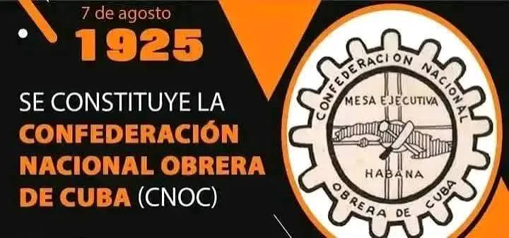 TabaresPrez's tweet photo. Entre el 2 y el 7 de agosto de 1925, en la ciudad de Camagüey, se fundó la Confederación Nacional Obrera de Cuba (CNOC). @Adrian_TorresR
Más en https://t.co/gC8HGma8AW https://t.co/w3CDlrkb9C