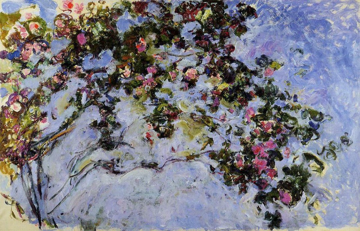 Havenlust's tweet photo. Claude Monet's roses https://t.co/CfMmt2uyUj