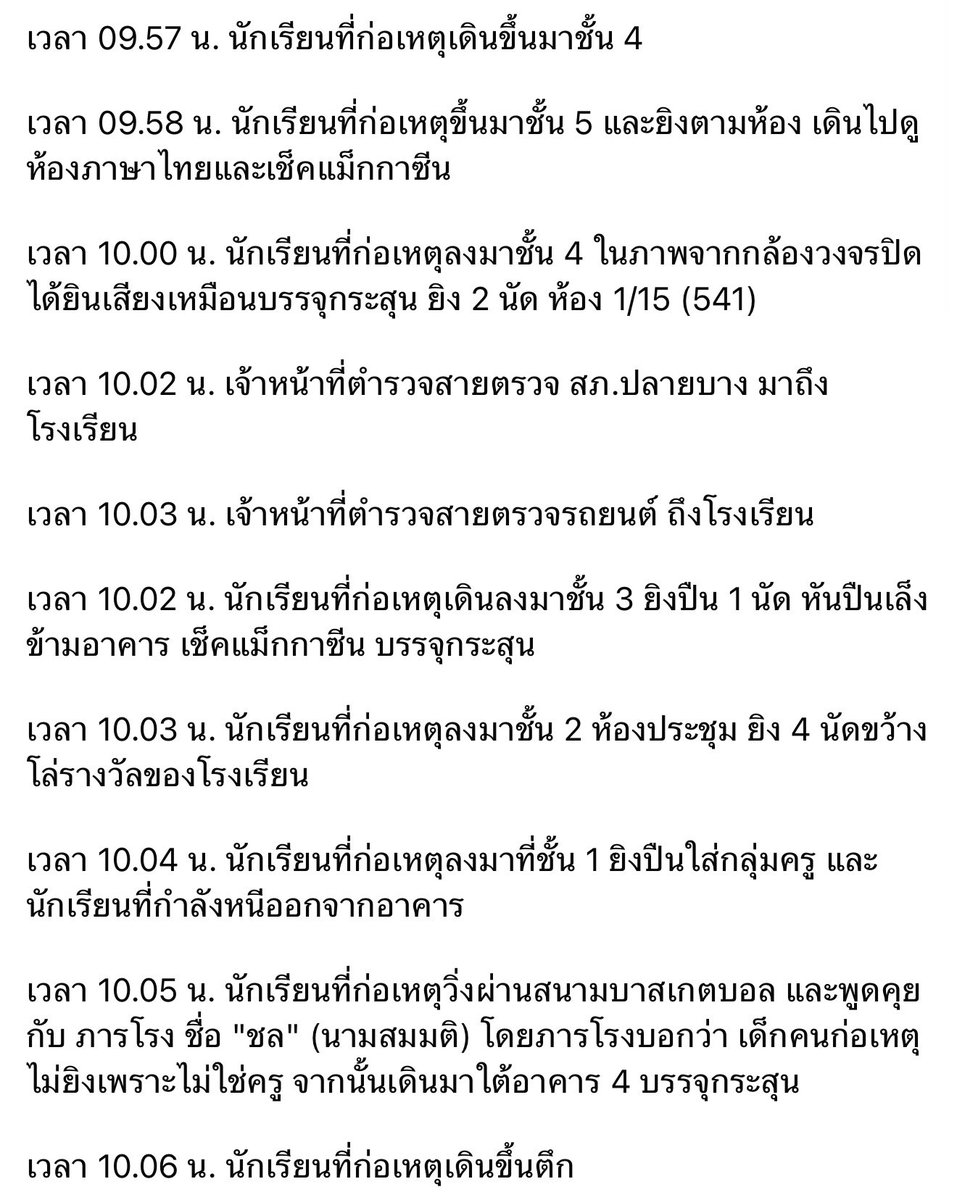 AGiggle's tweet photo. เปิดไทม์ไลน์สะเทือนขวัญเหตุเด็กม.2 #กราดยิง #เทพศิรินทร์นนทบุรี https://t.co/YZFboloyBQ