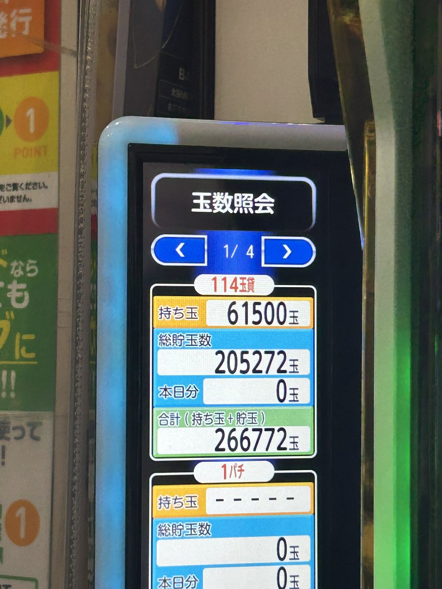 capel_pad's tweet photo. 実践終了！
開店から閉店までよく頑張りました

投資2250発
回収61500発
＋230K

ついでに貯玉25万発も達成🎉

しかし演出多くて最高ですね👍
初当たり11回
内 LT4回、下位連チャン2回、下位駆け抜け2回、単発4回。 https://t.co/hoKjMBKnAN