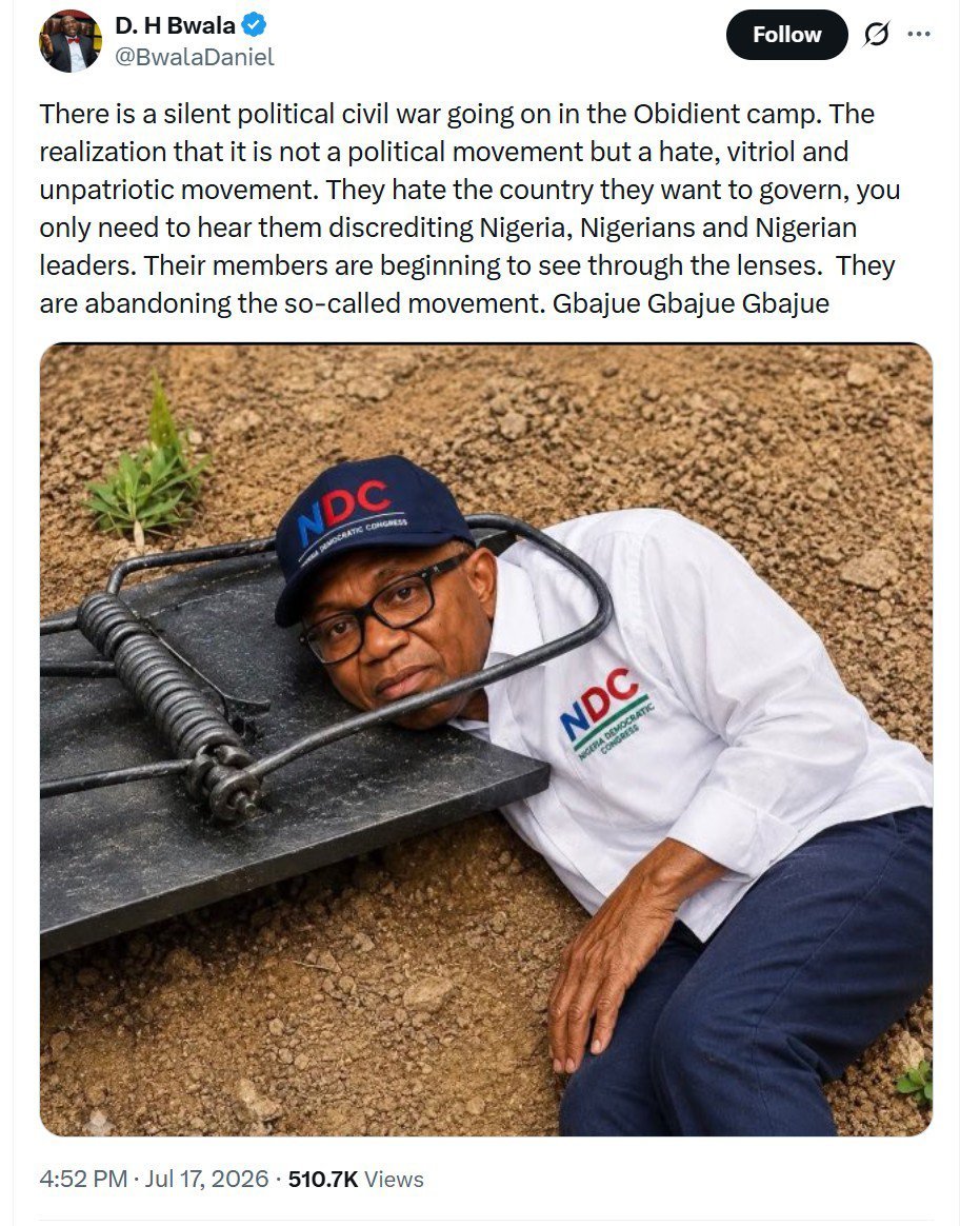 Edouardo29's tweet photo. @lollylarry1 @IdrisAOni1 @PeterObi President spokesman ni https://t.co/wSlRGRp9Qy
