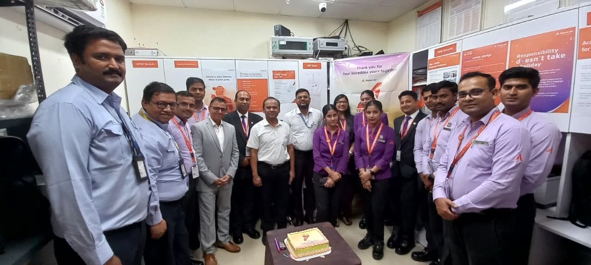 aaigopairport's tweet photo. Congratulations to @AkasaAir on completing four successful years! Delighted to celebrate this milestone and partner in strengthening regional connectivity while delivering safe, efficient, and passenger-centric air travel. https://t.co/BFadRIChVL