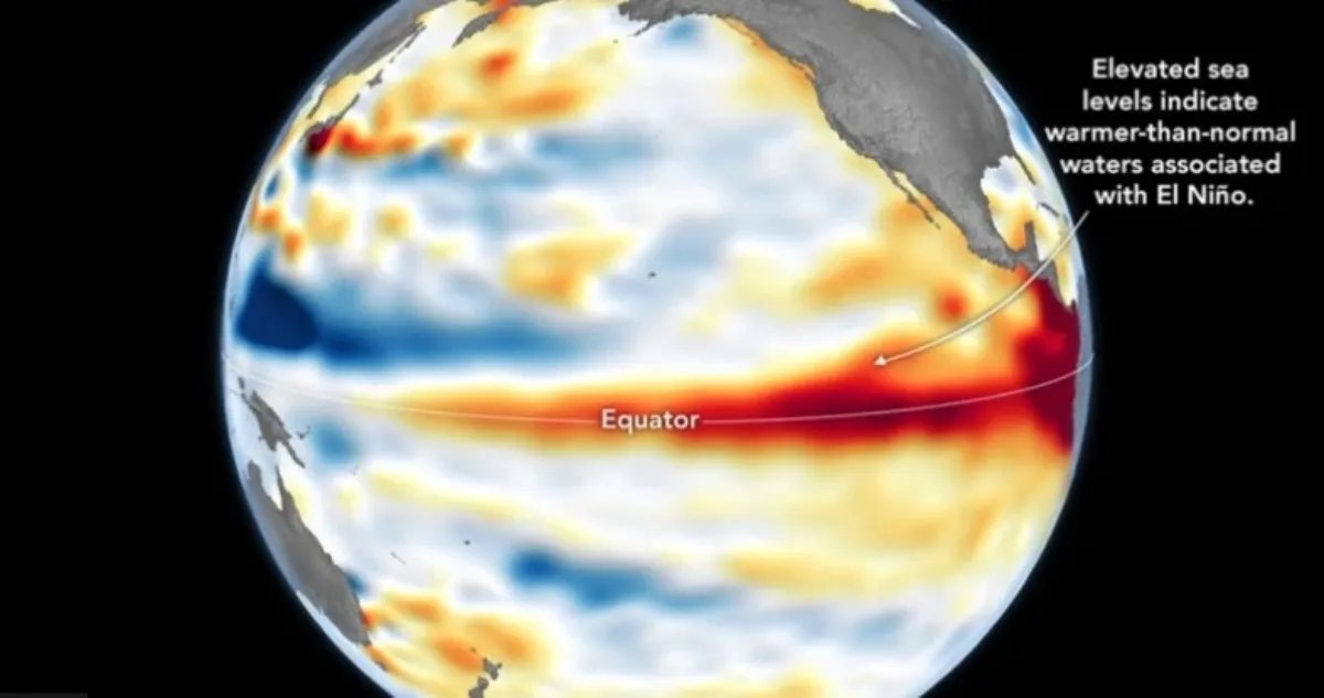 elviralflow's tweet photo. 🌡️⛈️ ALERTA POR "SÚPER EL NIÑO": Científicos prevén que el fenómeno climático alcance niveles históricos con un 81% de probabilidad de ser "muy fuerte" a fin de año.
​Provocará intensas olas de calor, sequías en Centroamérica y lluvias torrenciales en Sudamérica. 🧵👇
​#SuperElNiño #ElNiño #CambioClimatico #MedioAmbiente #Noticias