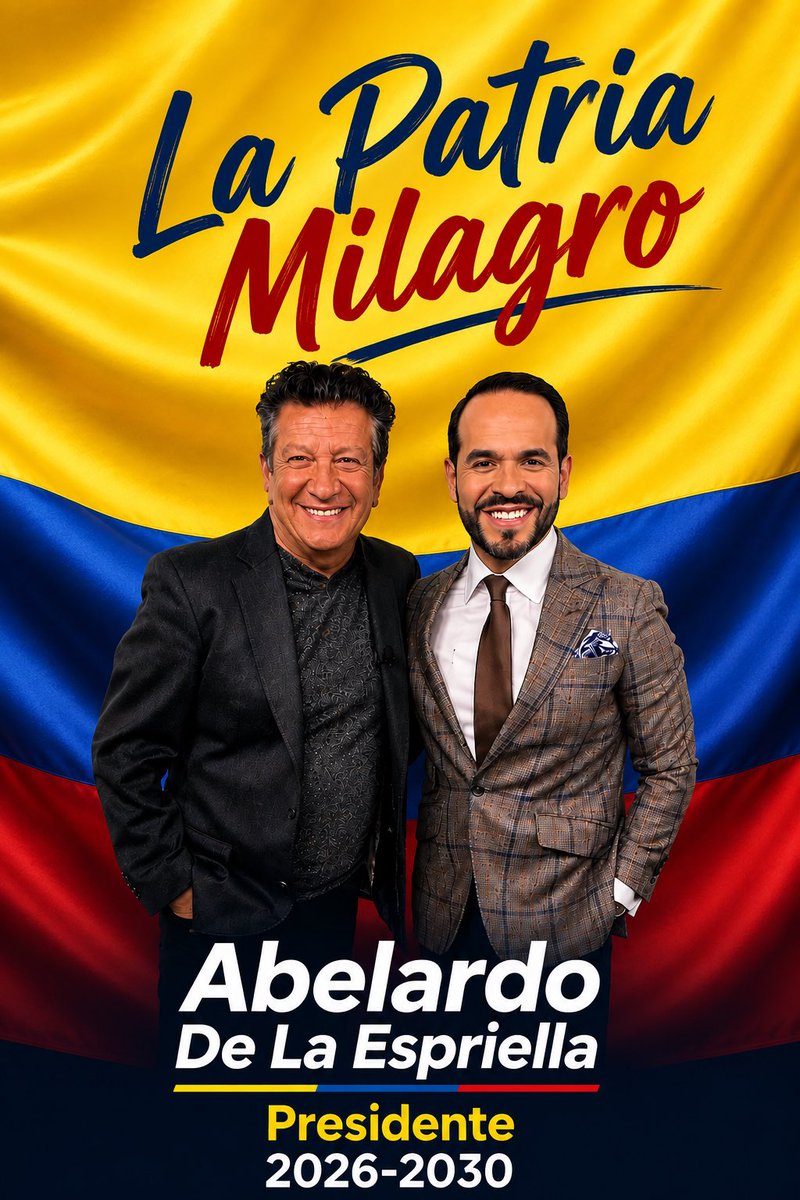 hernanorjuela's tweet photo. Que la llegada de Abelardo De La Espriella represente el comienzo de una Colombia donde el mérito, la libertad y la esperanza vuelvan a ocupar el primer lugar. Que Dios lo bendiga. https://t.co/RbBIscX5Lp