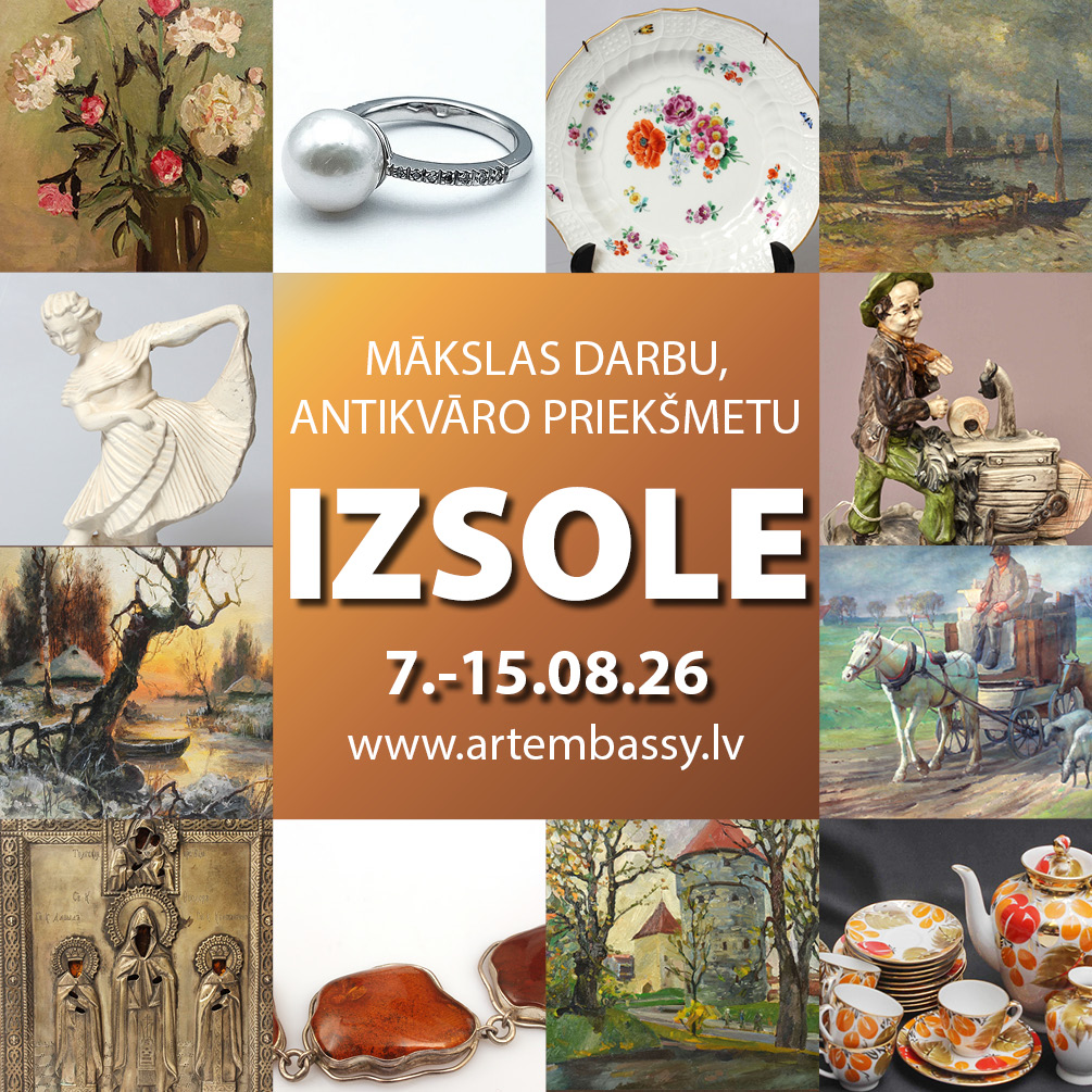 baltantik2016's tweet photo. 📷 IZSOLE NR. 108 IR KLĀT!
Aicinām apskatīt izsoles priekšmetus klātienē un piedalīties solīšanā tiešsaistē.
📷 Izsoles izstāde: mc2, Krasta iela 68A, Rīga
📷 No 17. līdz 15.08.2026.
📷 Apskati lotes un veic likmes:
https://t.co/EQr5MkRj59 https://t.co/h6MGmLiMJd