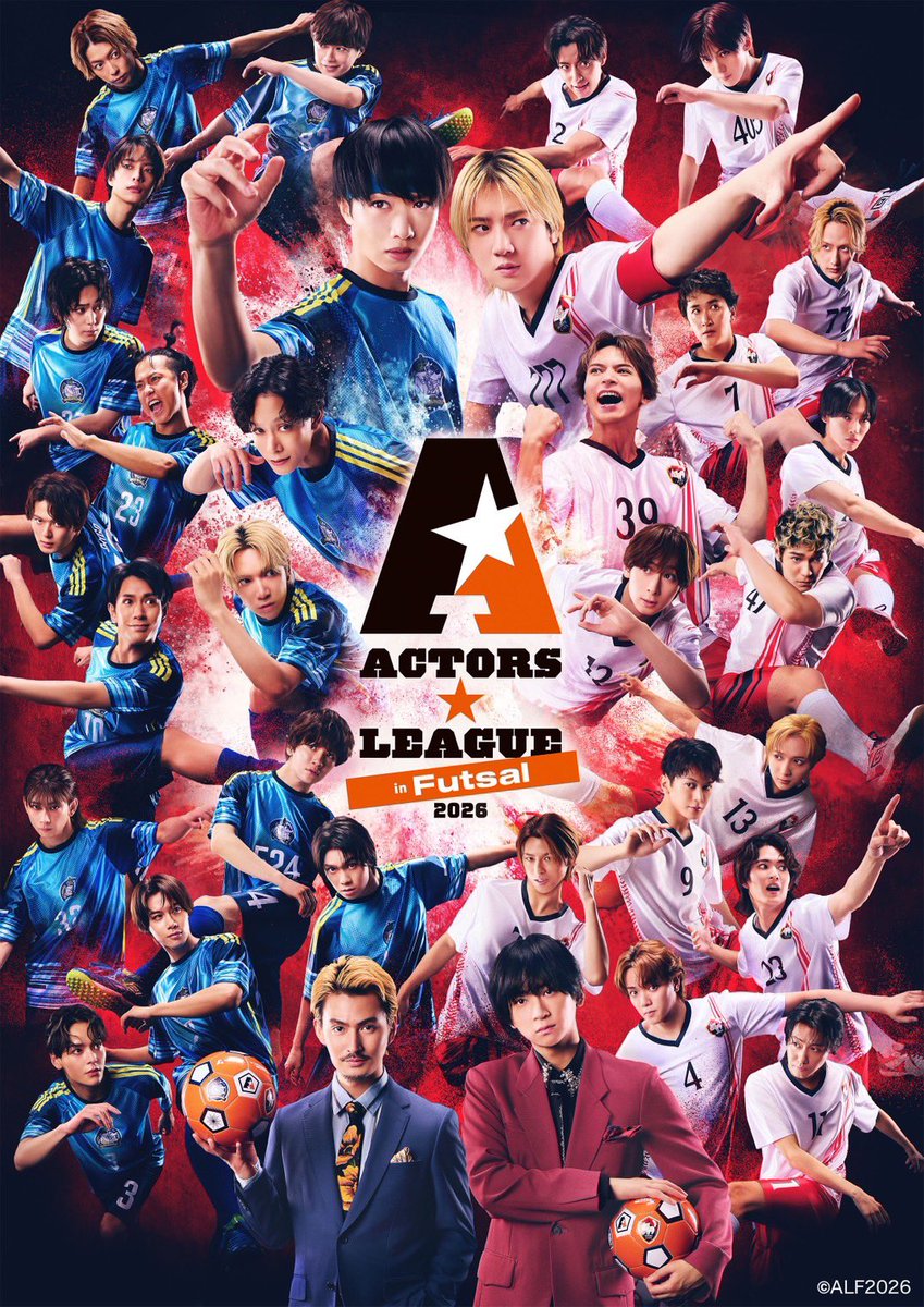 Stovaofficial's tweet photo. 【 #糸川耀士郎 #菊池修司 #坪倉康晴 】
10/13(火)
TOYOTA ARENA TOKYO開催⚽️
『ACTORS☆LEAGUE in Futsal 2026』
ビジュアル解禁！！

https://t.co/vdieYcQPsT

#アクターズリーグ⚽��� https://t.co/HsYoEvQHmo
