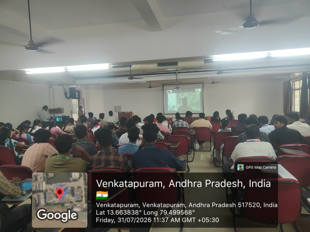 AITSTIRUPATI's tweet photo. 🔬 The ANRF session on Strengthening Scientific Research &amp; Innovation in HEIs was successfully conducted by IIC, AITS Tirupati.

Thanks to Dr. Shivkumar Kalyanaraman, our Principal, faculty, students, and the IIC team for making the event a success.

#AITSTirupati #IIC #ANRF https://t.co/y1bfEwsKcs