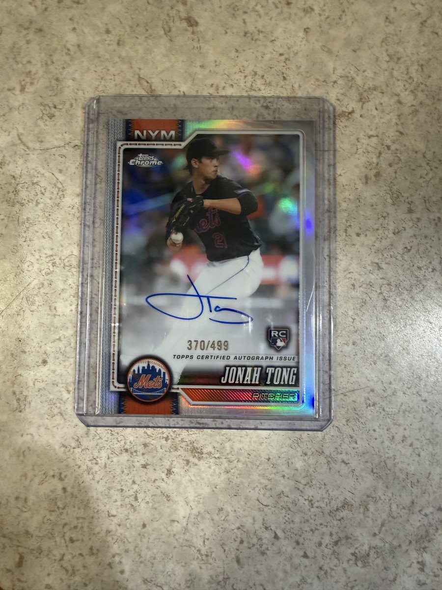 symtecz's tweet photo. Opened two 2026 Topps Chrome Blaster Boxes (my first signature card also!) https://t.co/RCDnpEWgZx