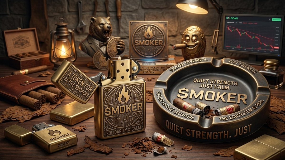 smoker_token's tweet photo. Smoking is not about the smoke. It's about the moment. The pause. The calm before the storm.
$SMOKER is built for those who understand that peace isn't loud, it's steady.

No ICO. No hype. Just solidarity.

#SMOKER #Solana https://t.co/uUBhPuPNfY