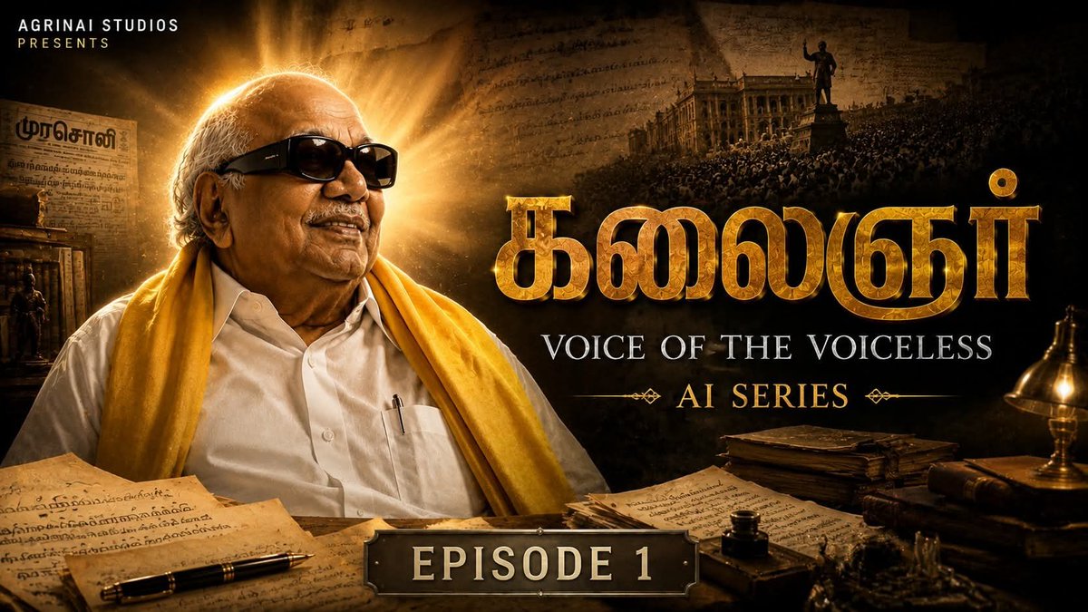 ItsRahman_M's tweet photo. கலைஞர்: Voice of the Voiceless
Episode 1
https://t.co/XIUow4F58T
#kalainger #dmk https://t.co/SlRxjnhIv6