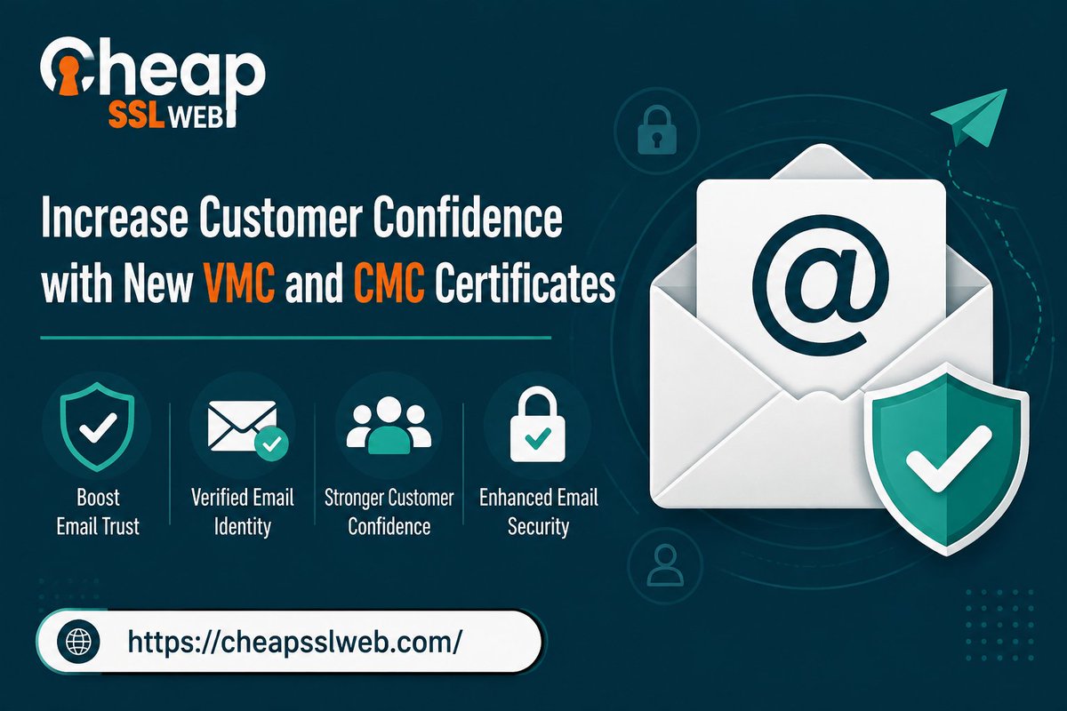 cheapsslweb's tweet photo. ✨ Boost email trust, increase engagement, and strengthen your brand reputation with #DigiCert #BIMI Mark Certificates. Display your verified brand logo in supported inboxes, enhance customer confidence, and make every email stand out. https://t.co/tajXqOCY4f

#DMARC #email https://t.co/RRPBjfgmBl