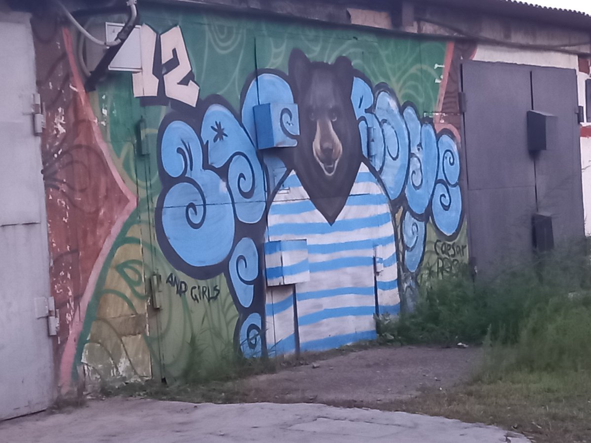SepiANiro's tweet photo. Today, on a walk to the ship graveyard, I saw this graffiti. What do you think of streetart? #art #streetart https://t.co/tywIohXvjX