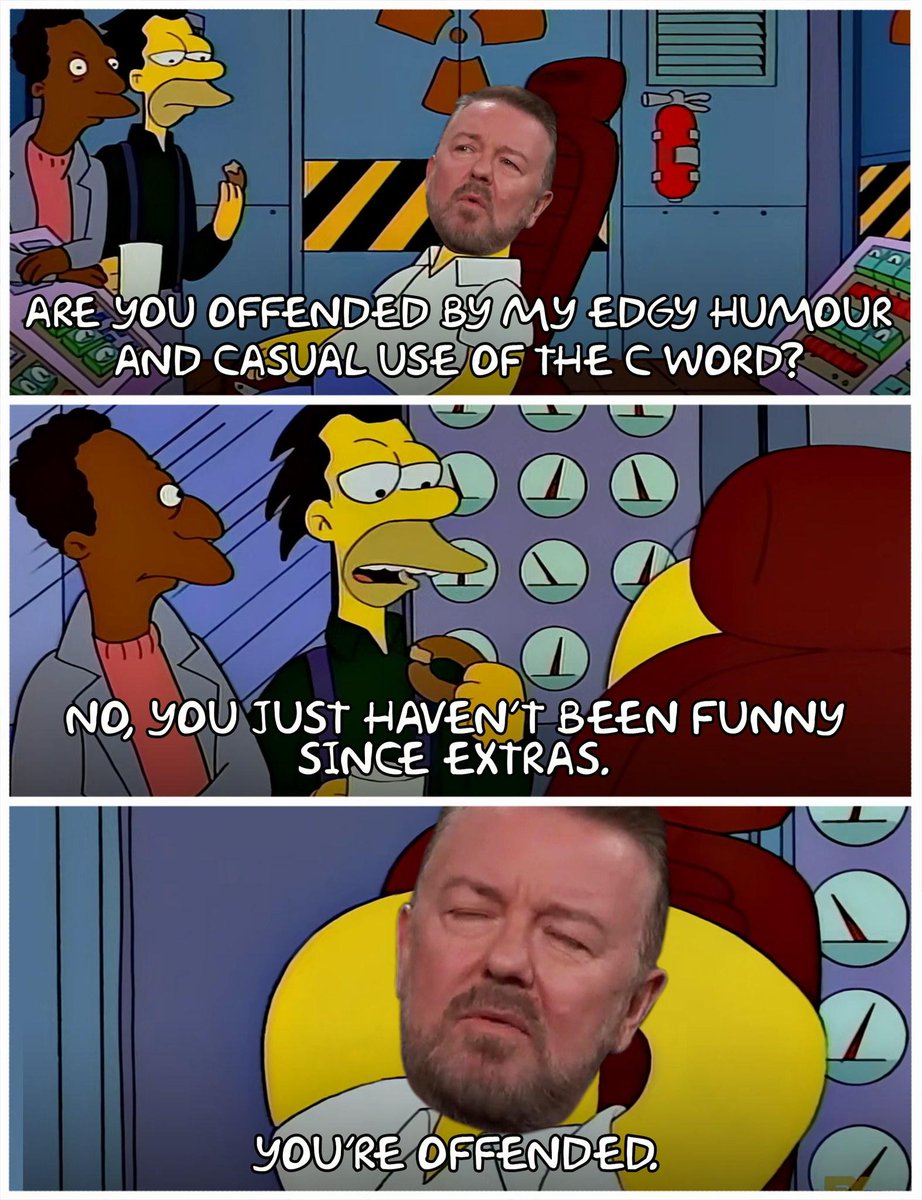 silverbowldog's tweet photo. @rickygervais https://t.co/k4ZkkiZcc4