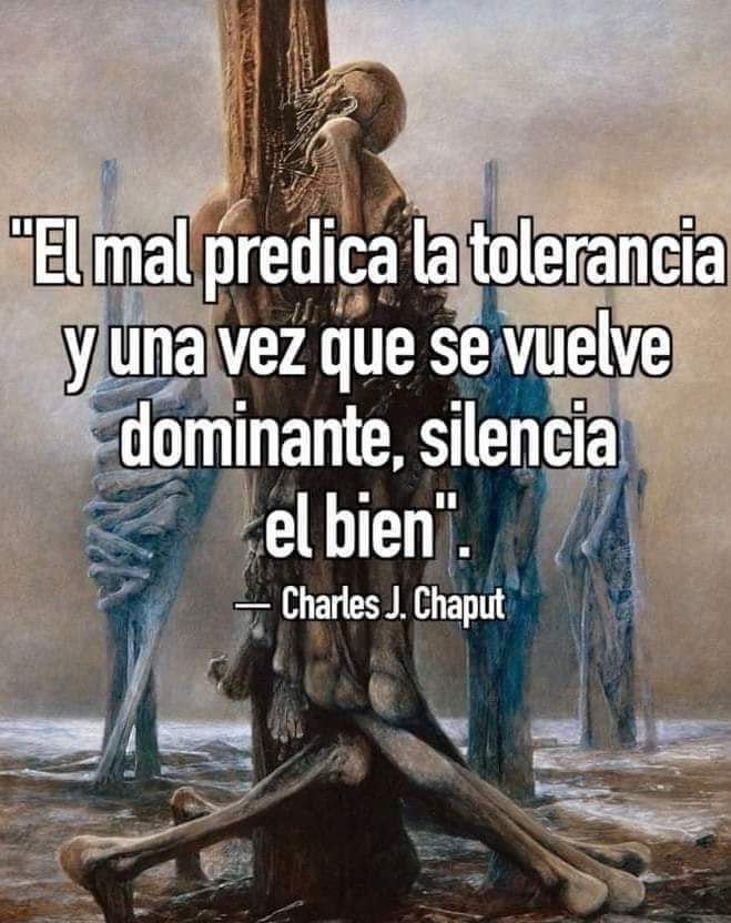JCharrasqueado_'s tweet photo. “El mal predica la tolerancia y una vez que se vuelve dominante, silencia el bien”.

— Charles J. Chaput https://t.co/KAjuQ0Pi4y