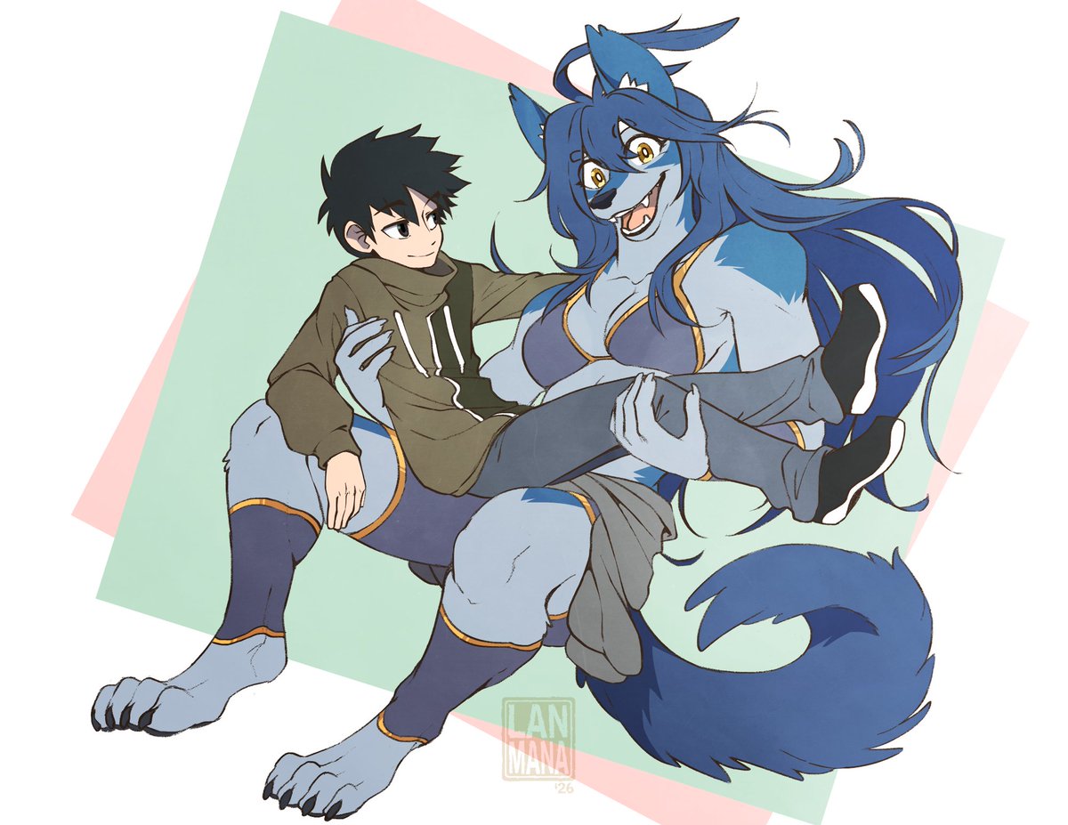 Lanmanigans's tweet photo. Drew Ren and Tsukiko for @REKID3SU ^^ https://t.co/Ql957eGByw