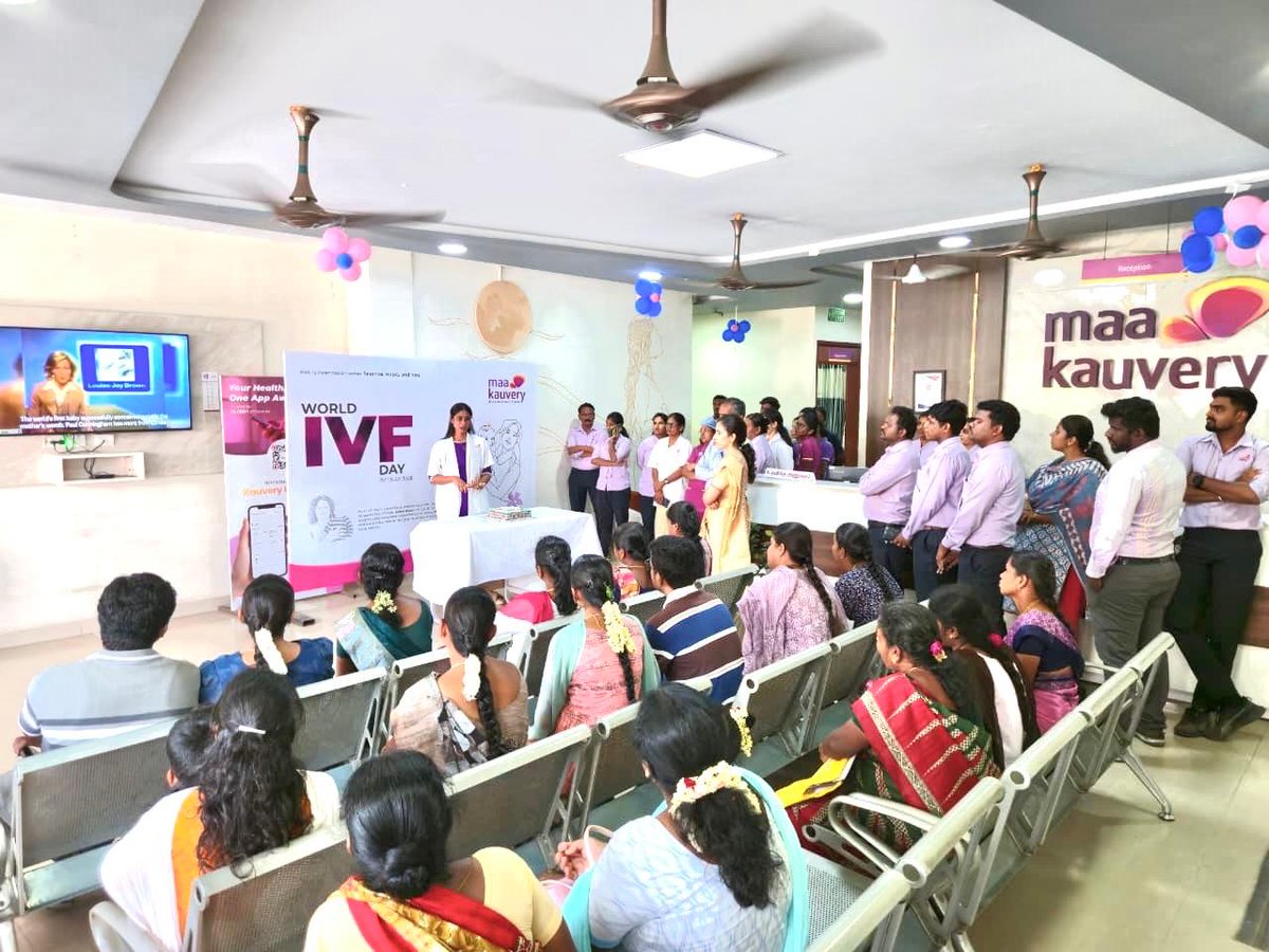 maakauvery's tweet photo. Maa Kauvery Salem- World IVF day celebration When nature needs a helping hand, science creates new possibilities.The advent of IVF has transformed the lives of millions of couples worldwide,offering hope where natural conception was once not possible. https://t.co/vwLQ0opCaV