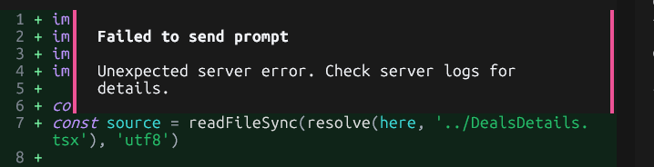 22__Atlas's tweet photo. Downloaded #opencode set up my context, initialized the agents.md, turned on GPT sol for a nice long loop session.... and I'm about 3/4 done and then...this  @thdxr https://t.co/j5zVyo9aMw