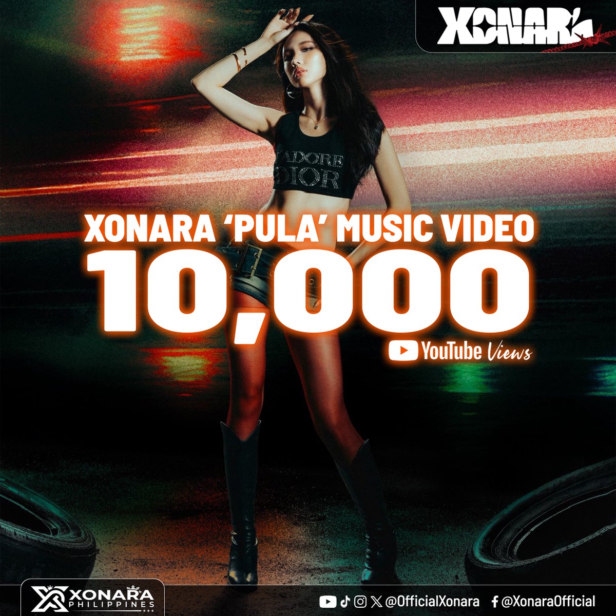 XonaraPH's tweet photo. ⌜YOUTUBE⌟
❤️‍🔥 XONARA ‘PULA’ Music Video
unlocked 10,000 views.ᐟ

Watch Here ⟩ https://t.co/L6X3CNxrJq

PULA MUSIC VIDEO
#PULA #XonaraPULA
@OfficialXonara #XONARA https://t.co/0qunoGZl96