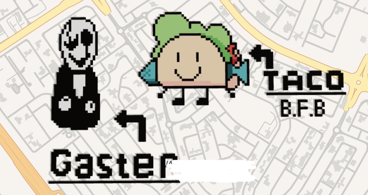 XkrAwesome's tweet photo. @3placeworld wow is that taco from HIT show bfb and gaster?????? Wow https://t.co/AOMjm66MPS