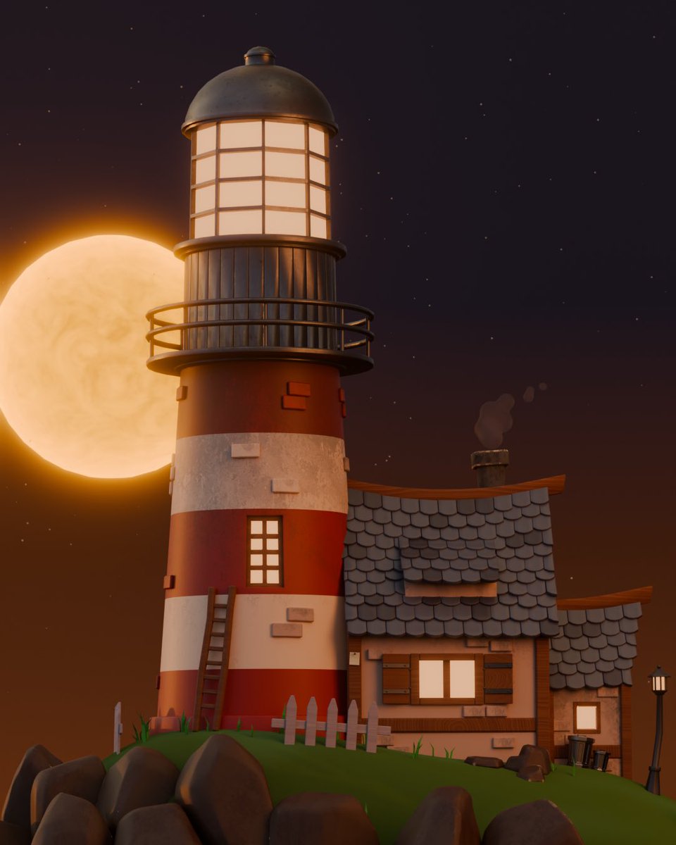 aidan_3d's tweet photo. Finished my lighthouse environment in Blender. It was a challenging one, but I’m happy with how it turned out https://t.co/UDAQnwqWl6
