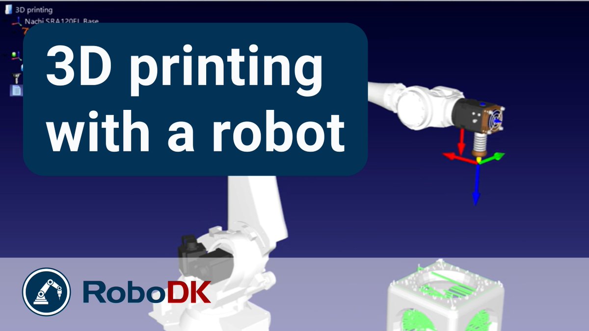 RoboDKinc's tweet photo. 🪄RoboDK Tutorial: 3D print with robots easily! Slice STL files, simulate prints.
Watch: https://t.co/oeJzkZoI65
Tried 3D printing with robots? Tell us!
#robodk #robotics #robot #simulationsoftware #automation #manufacturing https://t.co/tRW1KLyuMH