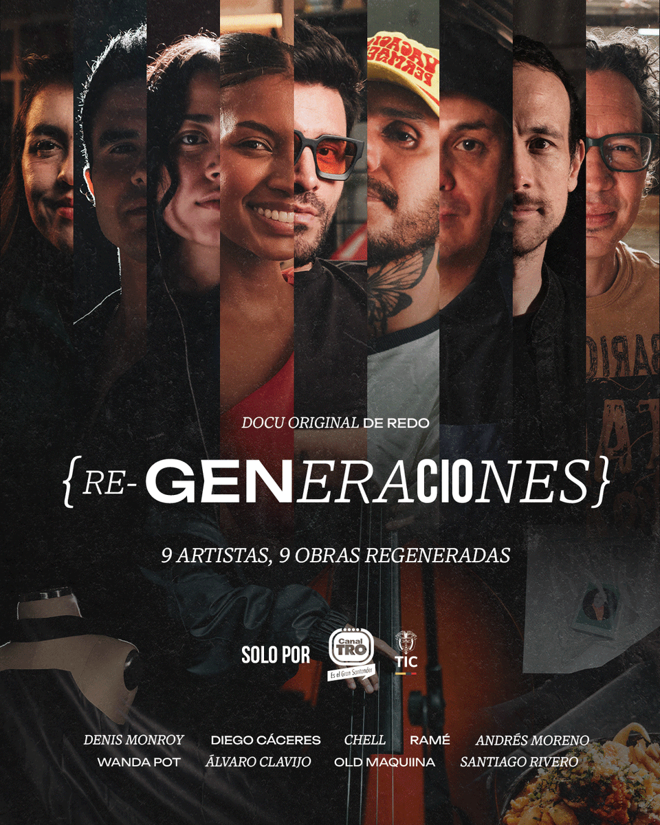 CanalTRO's tweet photo. #EstrenosTRO | El arte evoluciona, las tradiciones renacen y las historias encuentran nuevas formas de inspirar.

Descubre Re-generaciones, la serie documental que reúne a nueve artistas para reinterpretar obras, sabores, sonidos y saberes que hacen parte de nuestro patrimonio cultural.

📺 Estreno este 11 de agosto.
🕚 De lunes a viernes | 11:00 a. m. a 12:00 m.

#ReGeneraciones #CanalTRO #Estreno #Cultura #Patrimonio