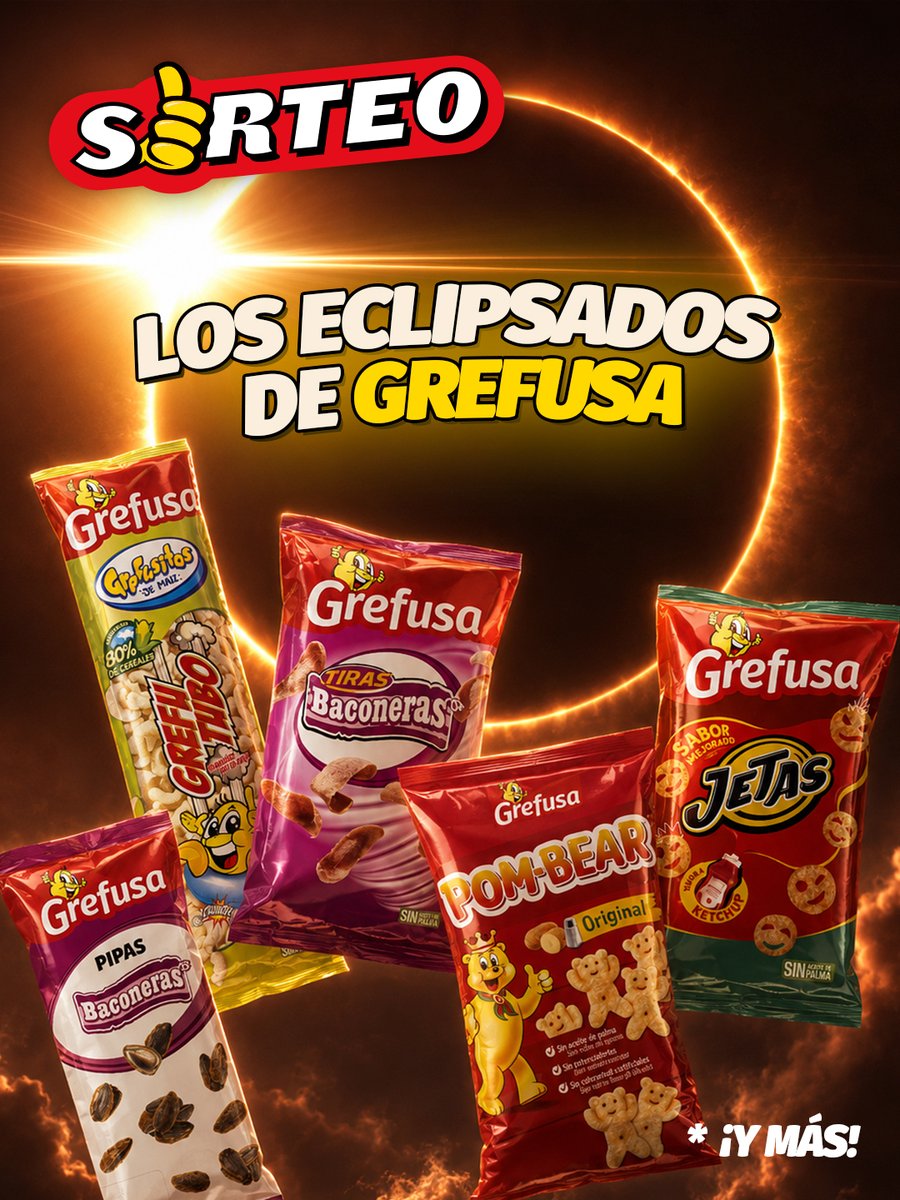 grefusa's tweet photo. 🌑 Hoy toca sacar de la sombra a los auténticos Eclipsados. Todos hablan de los de siempre, pero seguro que tienes un fav que merece mucho más reconocimiento 😏

💛 Cuéntanos cuál es y podrás ganar una caja con todos

Para participar:
🌕 Sigue a @grefusa
❤️ Dale like
💬 Responde con tu producto favorito de Grefusa
📅 Hasta el 21 de agosto
🎉 Ganador: 24 de agosto