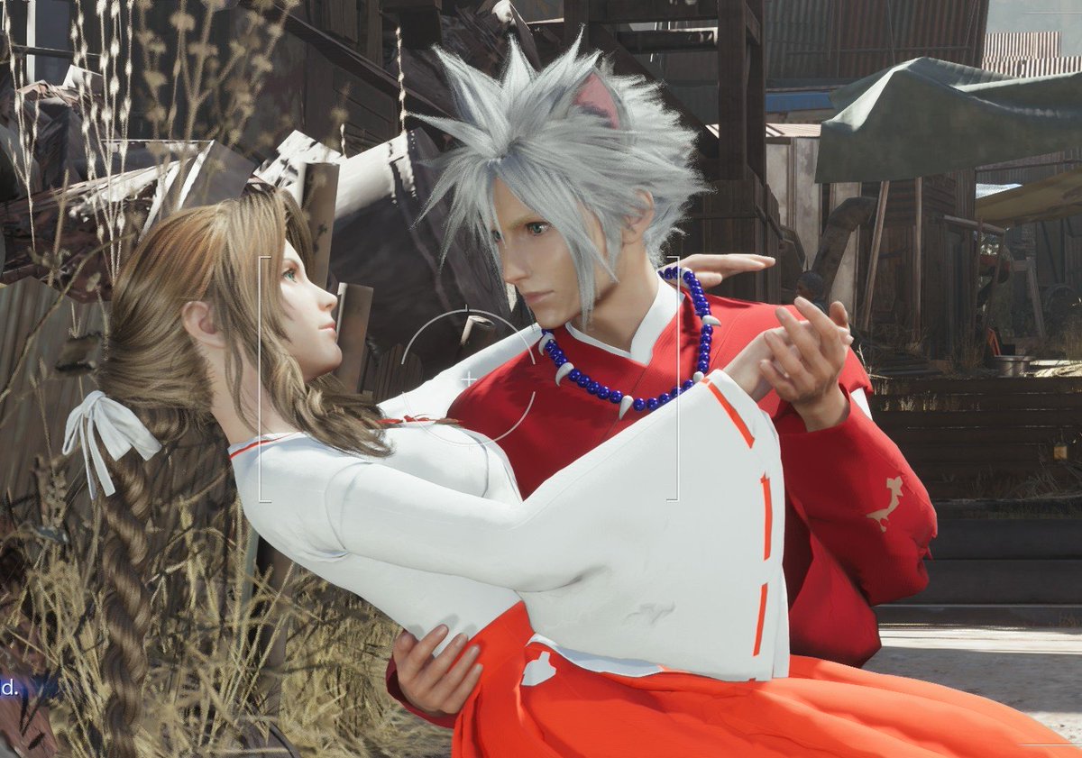 clerith_gallery's tweet photo. Cloud looks so adorable in Inuyasha  outfit🤭
#clerith #クラエア https://t.co/s1O7WwkeWV