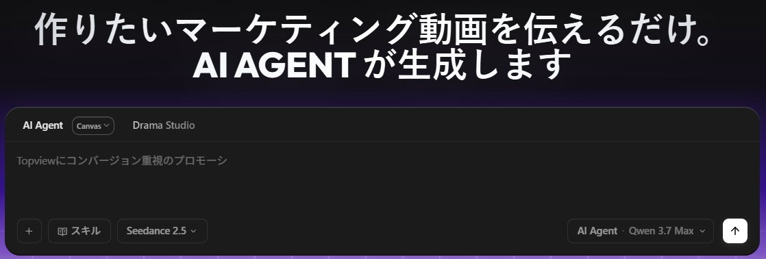 ankoku_othello's tweet photo. 【PR】
使いやすさと機能の豊富さで定評のあるTopviewに最上位モデルSeedance2.5が本日実装。

同2.0やMinimax-H3との比較が楽しみですね。 https://t.co/epek49AhM0