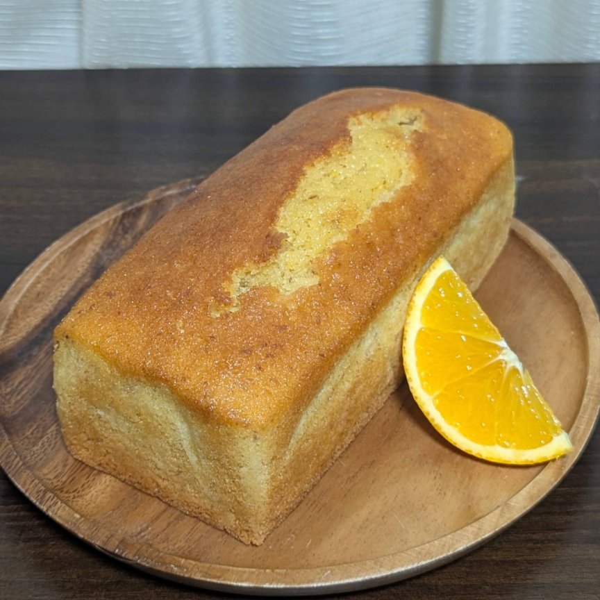 fishli_bas's tweet photo. オレンジパウンドケーキ作りました🍊 https://t.co/230kTXJoyc
