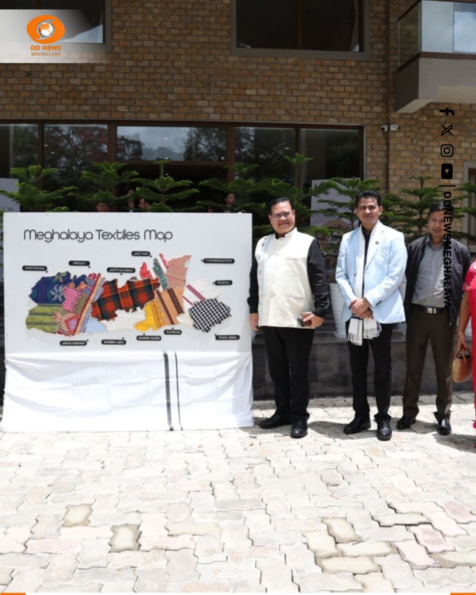 ddnewsshillong's tweet photo. #MeghalayasDepartmentofTextiles launched #HandloomWeek in #Shillong to mark #NationalHandloomDay2026. #Minister @MetbahLyngdoh highlighted the sector’s role in supporting over 50,000 households, with women making up more than 70% of the workforce. https://t.co/HLY9yig7VQ