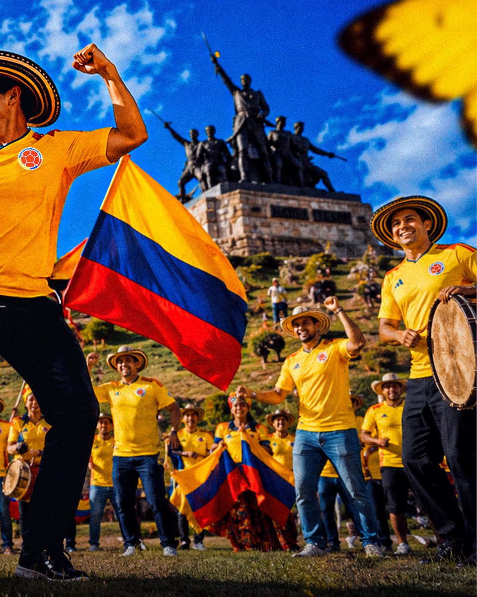 FCFSeleccionCol's tweet photo. 📸 ¡𝘏𝘰𝘺, 7 𝘥𝘦 𝘢𝘨𝘰𝘴𝘵𝘰, 𝘴𝘦𝘨𝘶𝘪𝘮𝘰𝘴 𝘤𝘦𝘭𝘦𝘣𝘳𝘢𝘯𝘥𝘰 𝘯𝘶𝘦𝘴𝘵𝘳𝘰 𝘖𝘙𝘎𝘜𝘓𝘓𝘖 𝘊𝘖𝘓𝘖𝘔𝘉𝘐𝘈𝘕𝘖! 💛💛💙❤️

🇨🇴🇨🇴🇨🇴🇨🇴🇨🇴🇨🇴

#ConOrgulloColombiano🇨🇴 https://t.co/ff5uBEpyXC