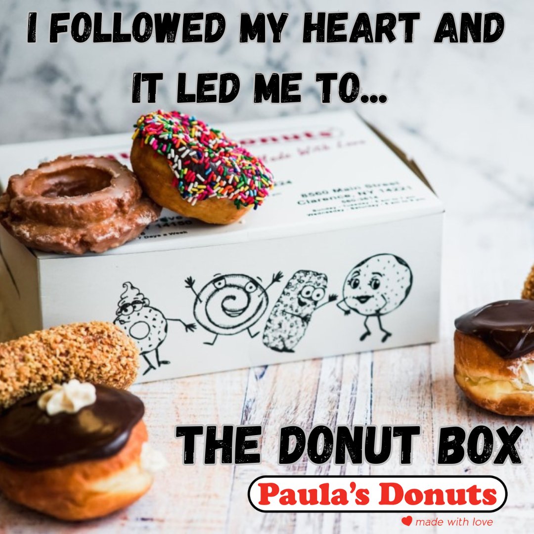 PaulasDonuts's tweet photo. Exactly! 😂🍩☕🍩
Happy Saturday morning!!

Order online for a quick pick-up: https://t.co/g5NVtQcarW

#applecrisp #cherry #biscoff #keylime #pbnj #grapejelly #hotchocolate #chocolate #peanutbutter #redvelvet #saturdayvibes #coffee #donuts #breakfastsandwich #icedcapp #frozendrinks #boba #peanutbutter #chocolate #strawberry #raspberry #cherry #apple #BestDealInTown