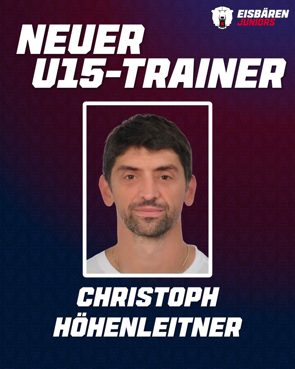 ebjuniors's tweet photo. Nachricht vom Eishockey Nachwuchs:
Willkommen bei den Eisbären Juniors Berlin, Christoph Höhenleitner! Mit Christoph übernimmt ein ehemaliger DEL-Profi unsere U15. #ejb #ebb #eishockey #berlin #juniorshockey https://t.co/RRO2BOHPIk