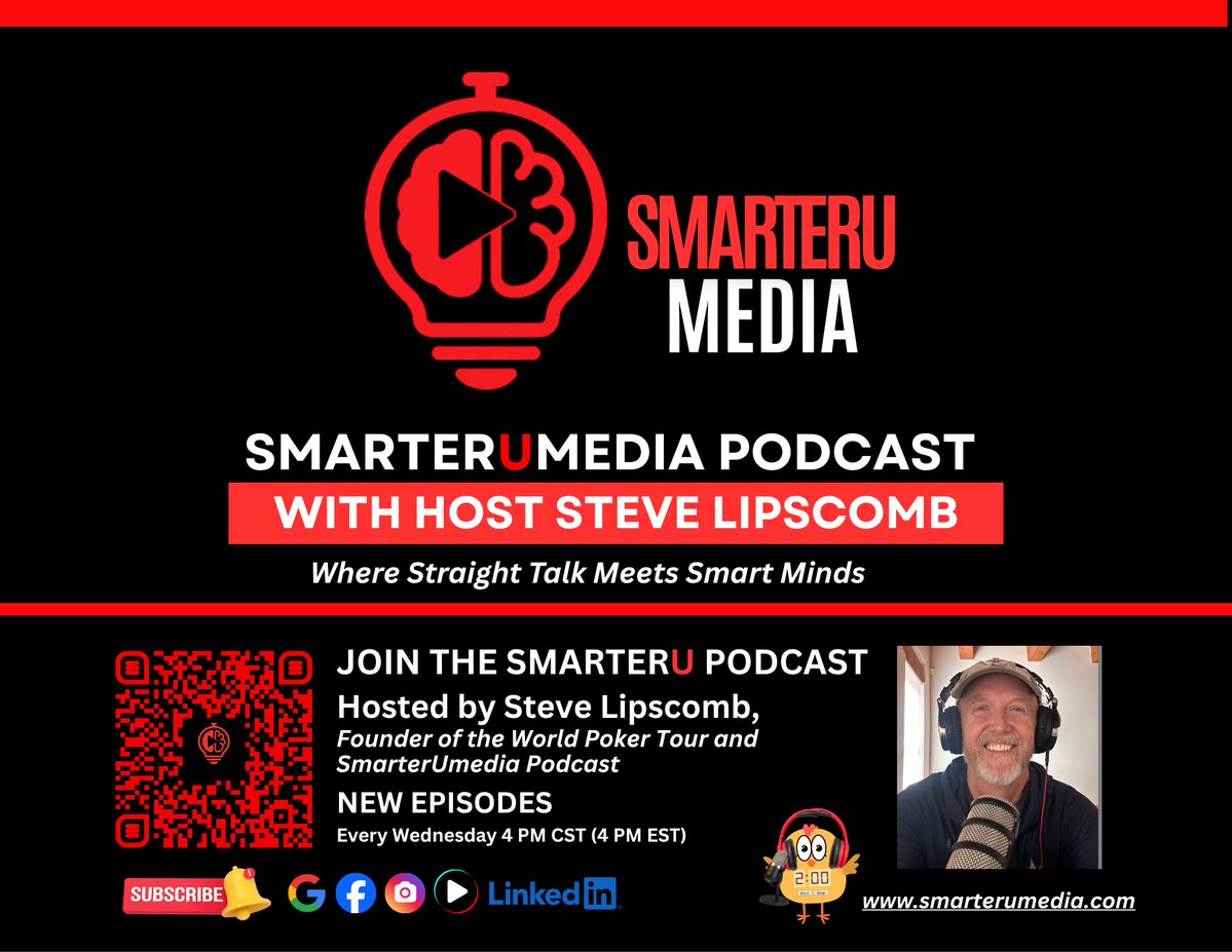 SmarterUMedia's tweet photo. Your weekend just got smarter, catch up on SmarterUmedia! ๐๏ธ๐ง
โถ๏ธ Watch this weeks new episode now SmarterUmedia
โฐ Every Wednesday 3 PM CST / 4 PM EST
#SmarterUmedia #WeekendWatch #Podcast #GetSmarter #WatchNow https://t.co/iWEMpKiQHm